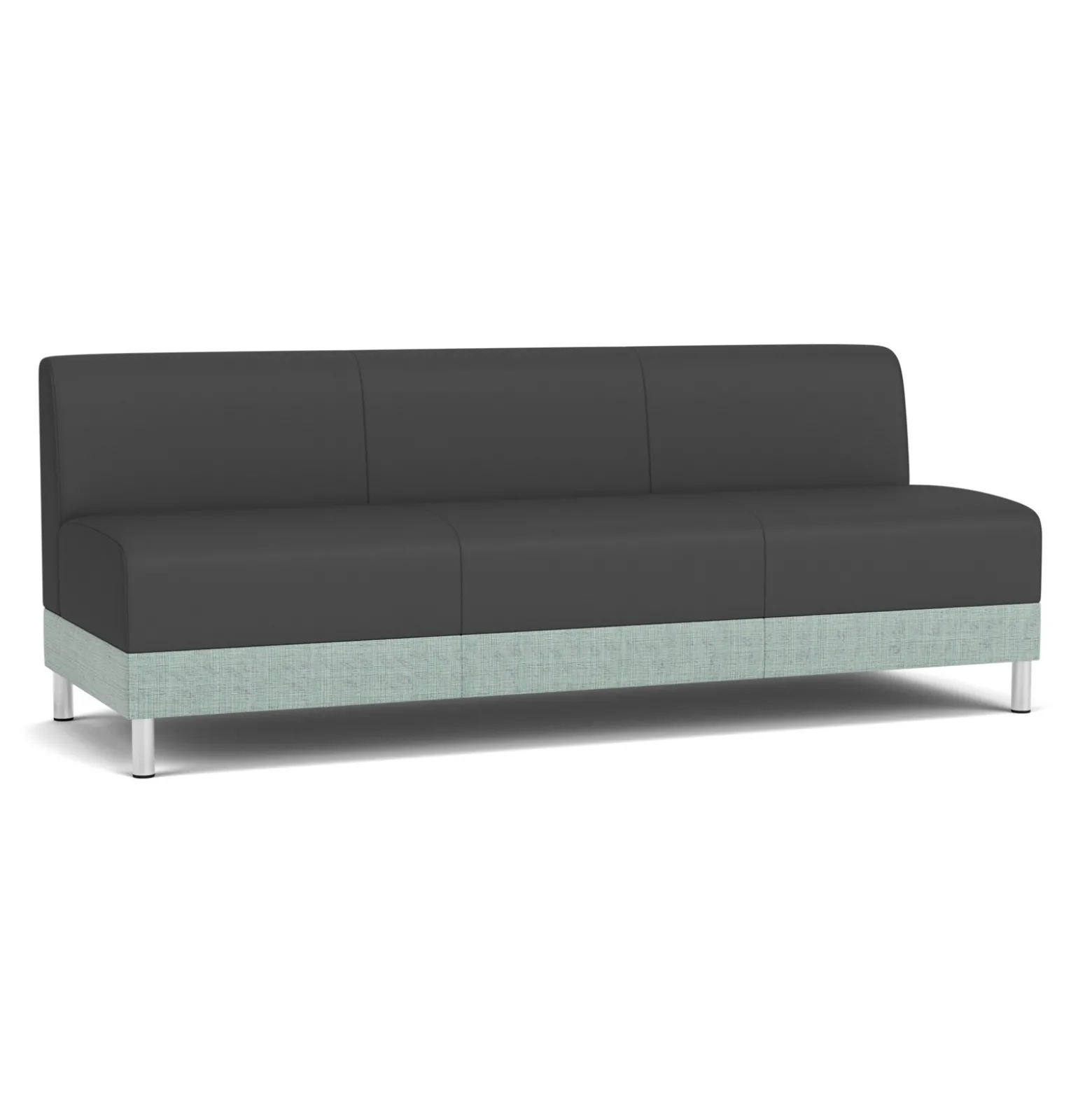 Social Armless Sofa in Premium Upholstery