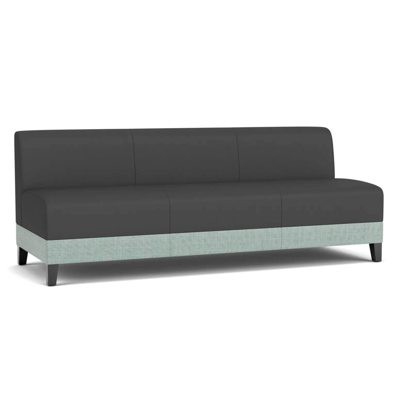 Social Armless Sofa in Premium Upholstery