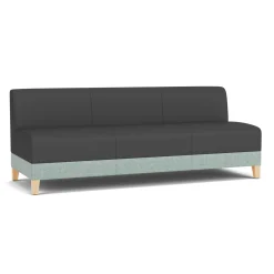 Social Armless Sofa in Premium Upholstery