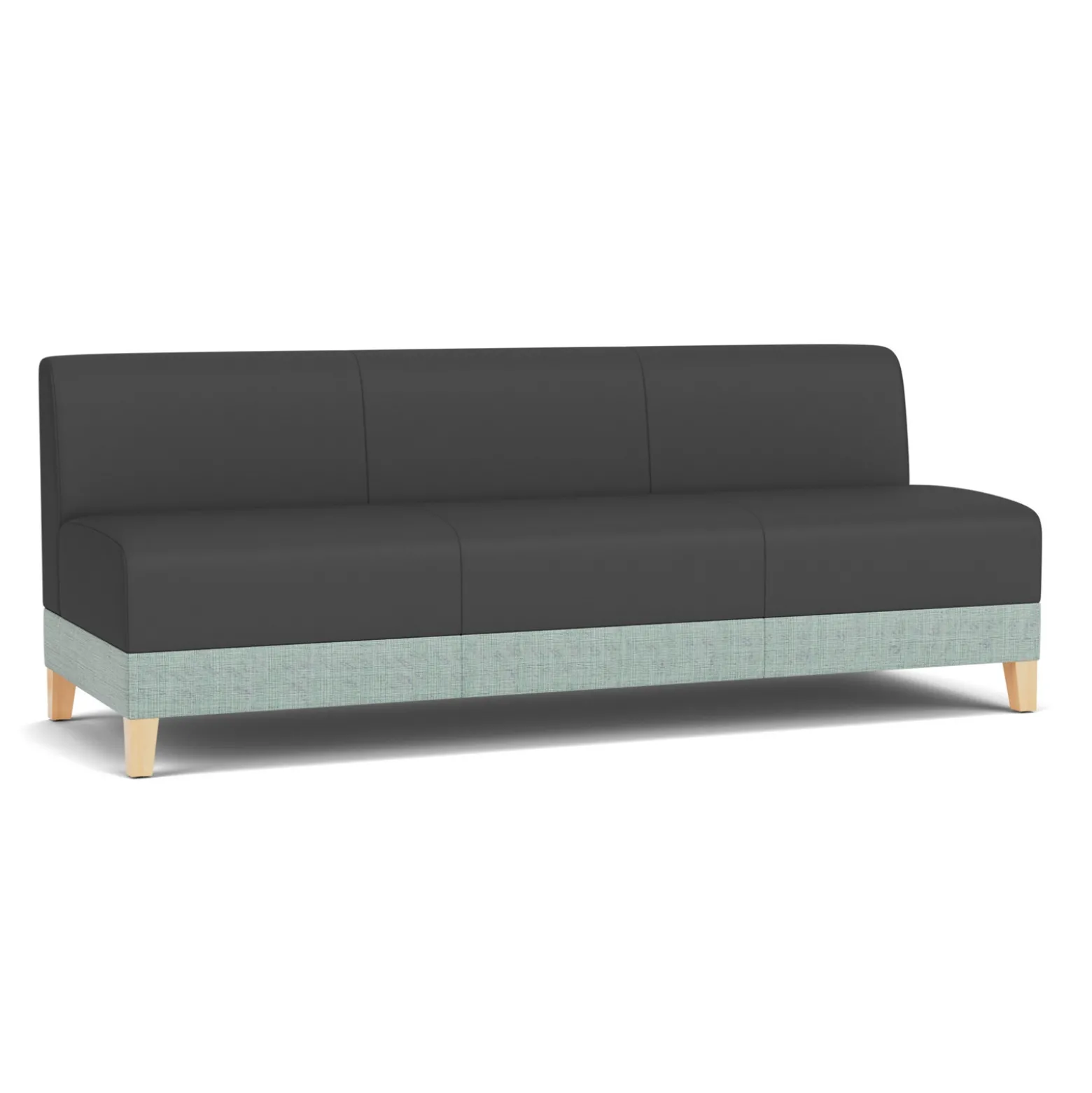 Social Armless Sofa in Premium Upholstery