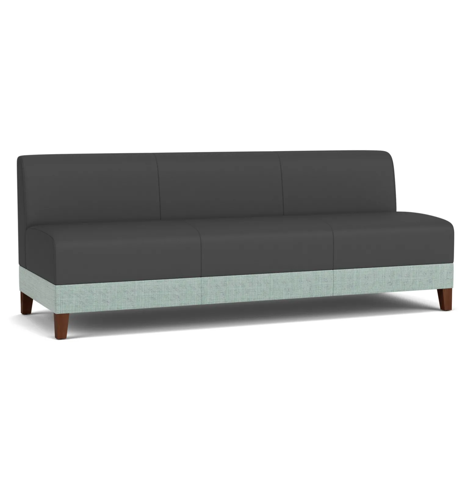 Social Armless Sofa in Premium Upholstery