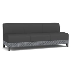 Social Armless Sofa in Premium Upholstery