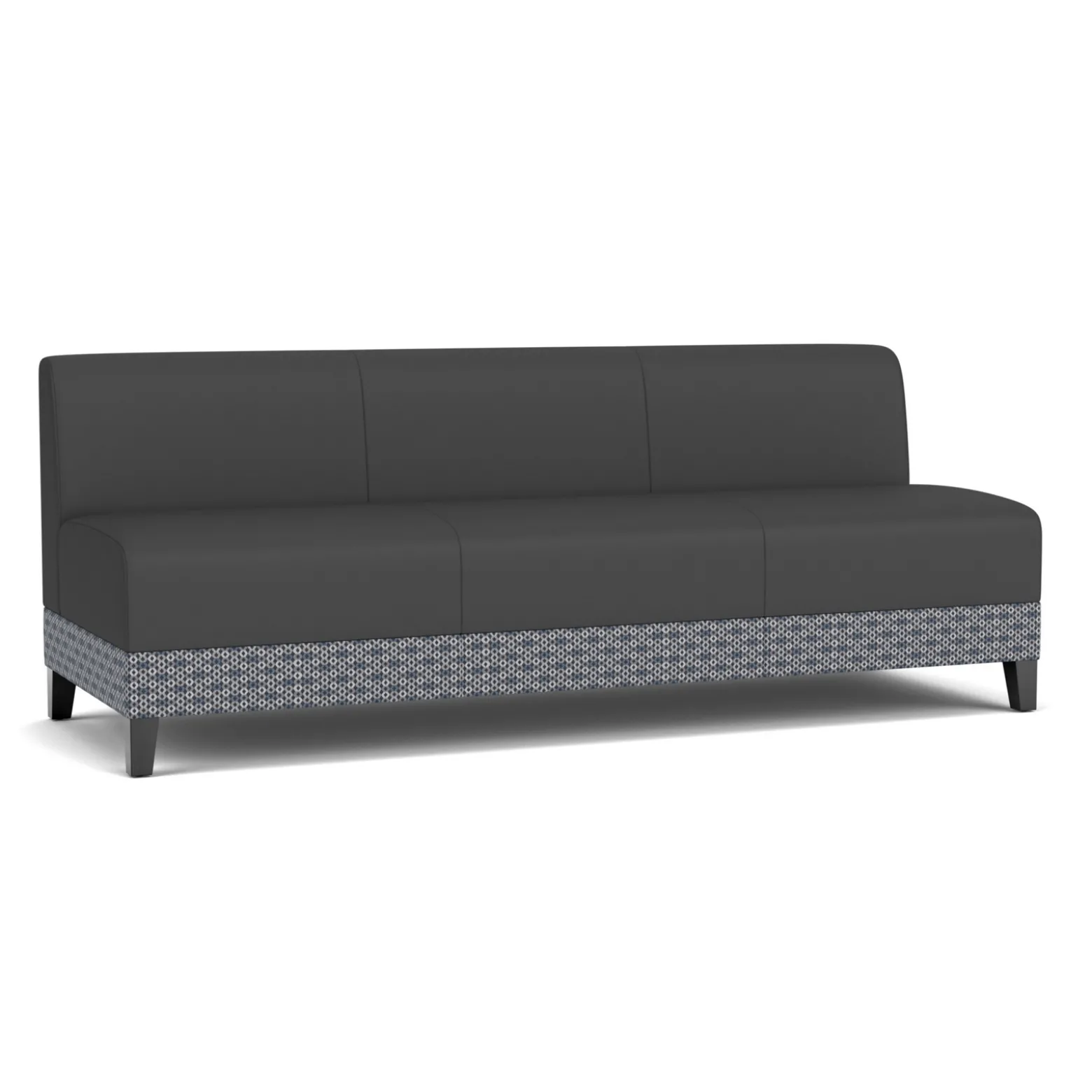 Social Armless Sofa in Premium Upholstery