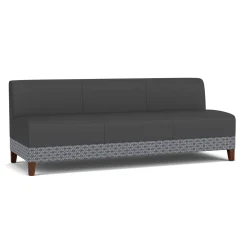 Social Armless Sofa in Premium Upholstery