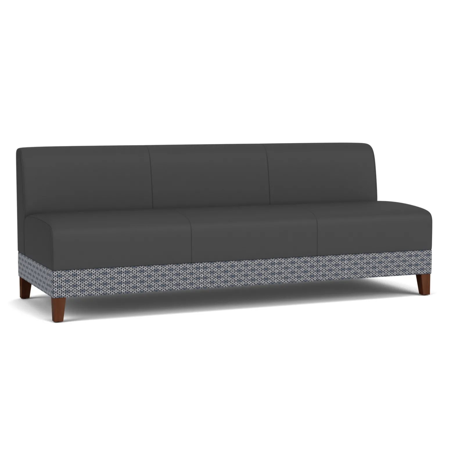 Social Armless Sofa in Premium Upholstery