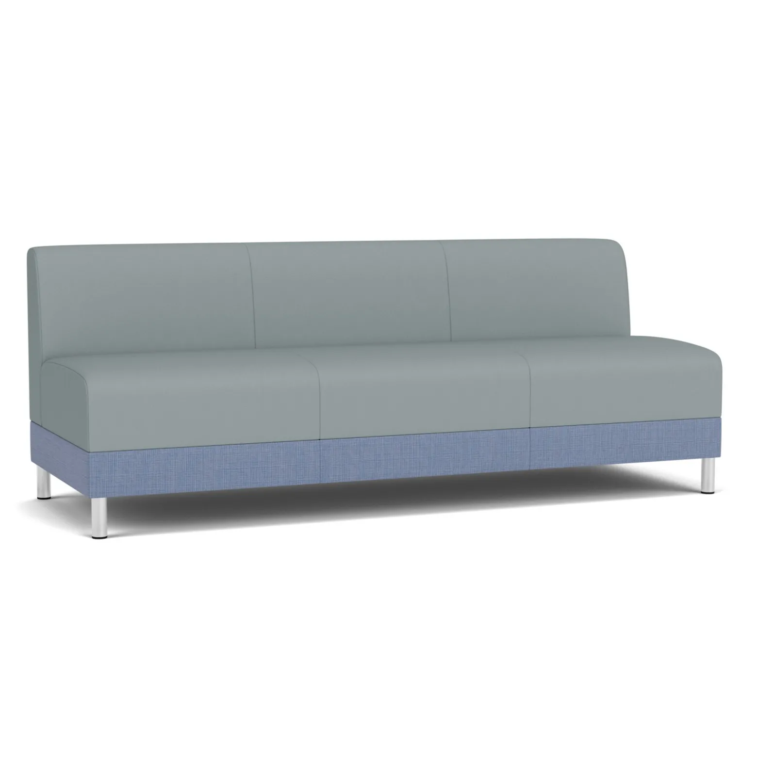 Social Armless Sofa in Premium Upholstery