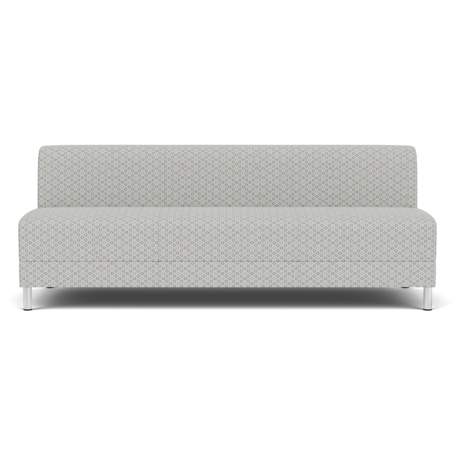 Social Armless Sofa in Premium Upholstery