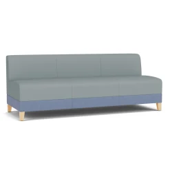 Social Armless Sofa in Premium Upholstery