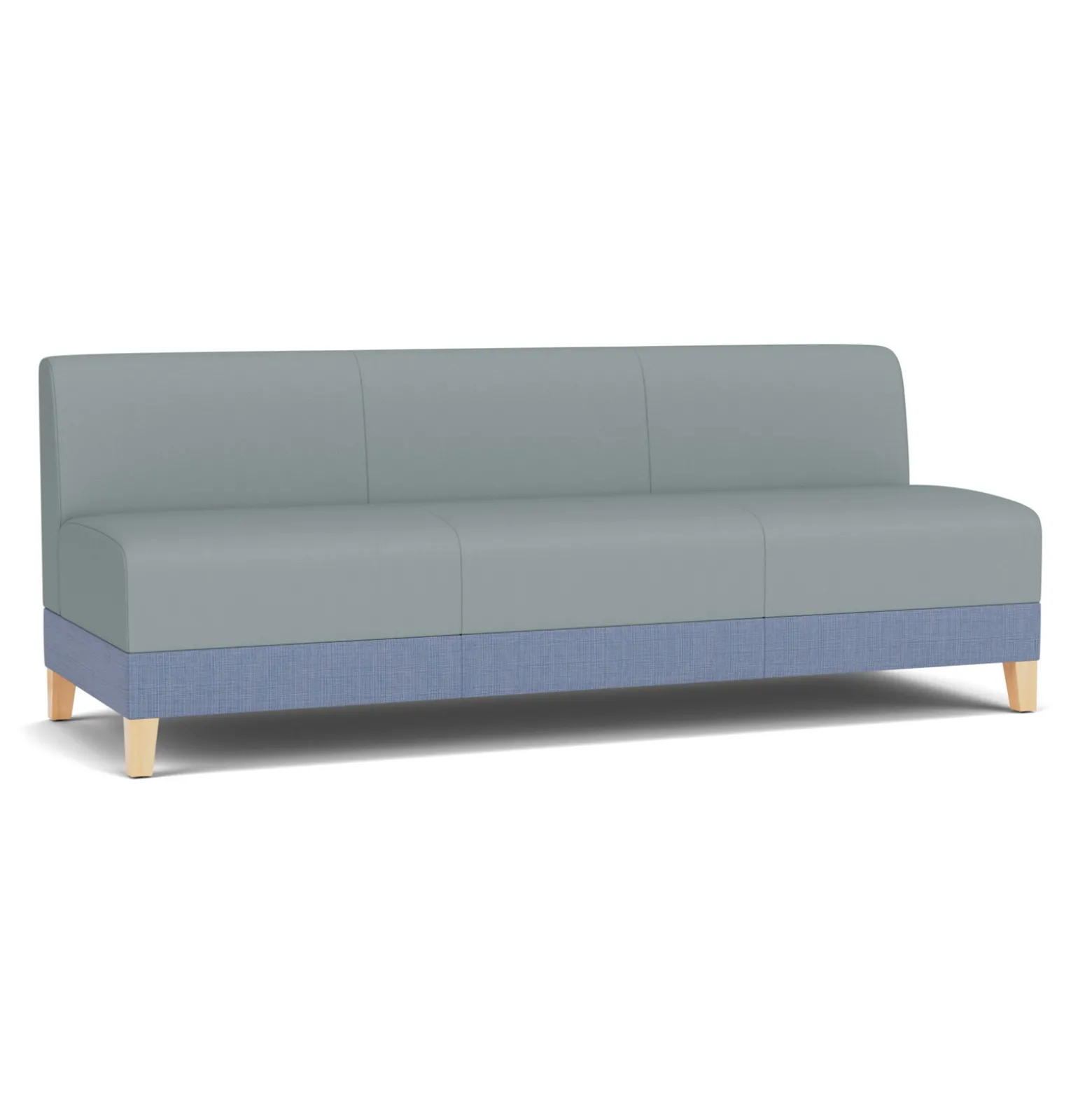 Social Armless Sofa in Premium Upholstery