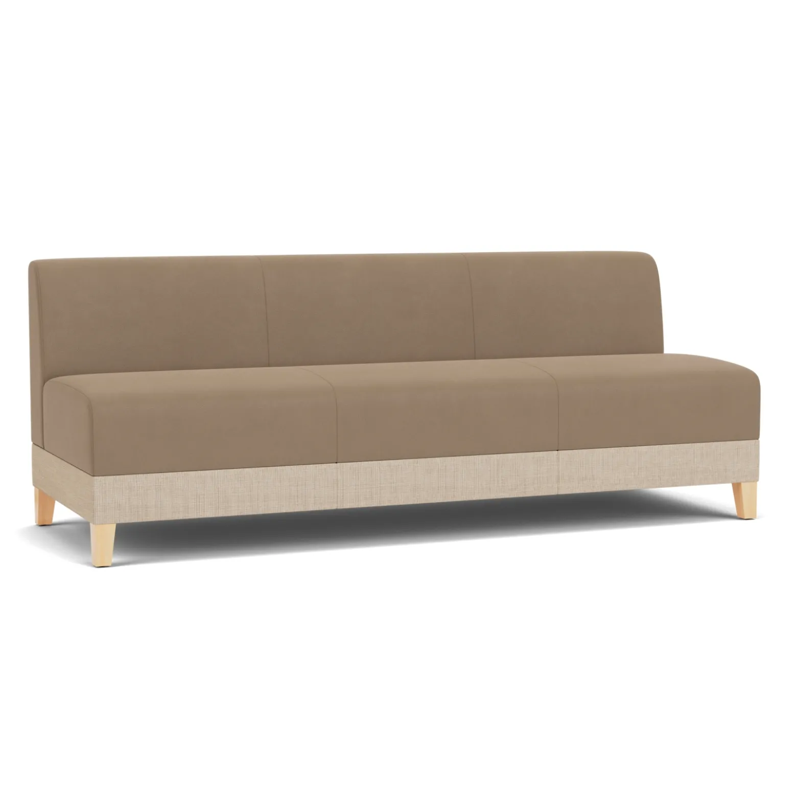 Social Armless Sofa in Premium Upholstery