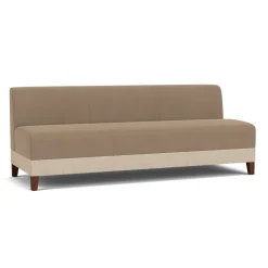 Social Armless Sofa in Premium Upholstery