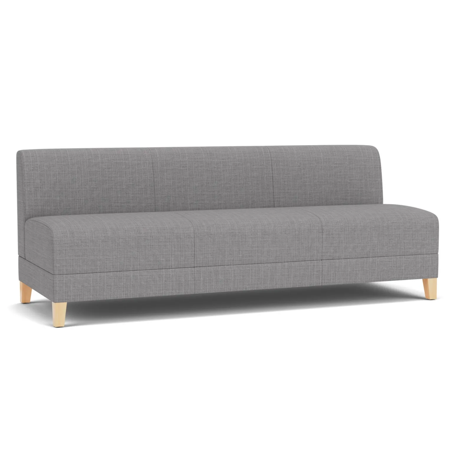 Social Armless Sofa in Premium Upholstery