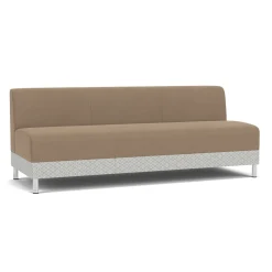 Social Armless Sofa in Premium Upholstery