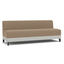 Social Armless Sofa in Premium Upholstery