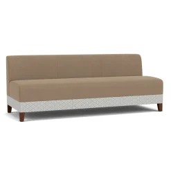Social Armless Sofa in Premium Upholstery