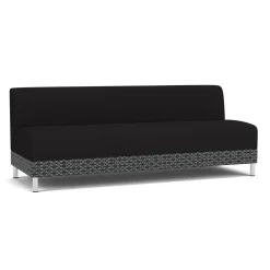 Social Armless Sofa in Premium Upholstery