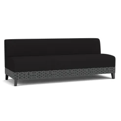 Social Armless Sofa in Premium Upholstery