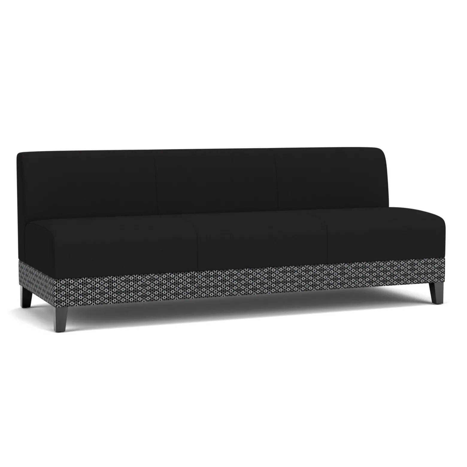 Social Armless Sofa in Premium Upholstery