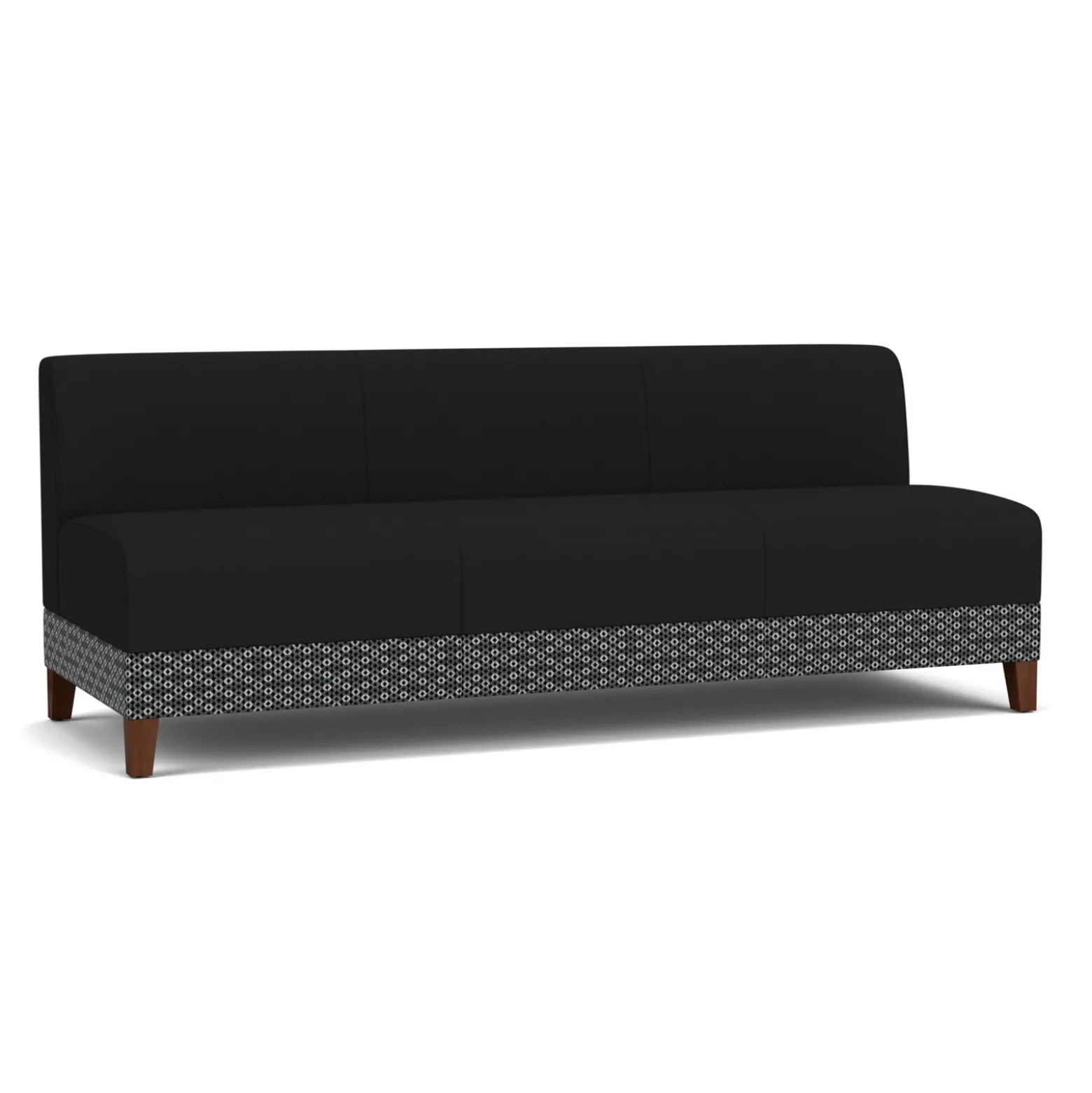 Social Armless Sofa in Premium Upholstery
