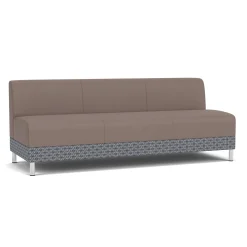 Social Armless Sofa in Premium Upholstery