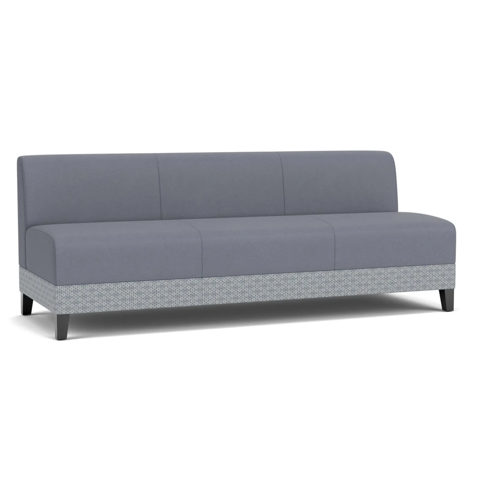 Social Armless Sofa in Premium Upholstery