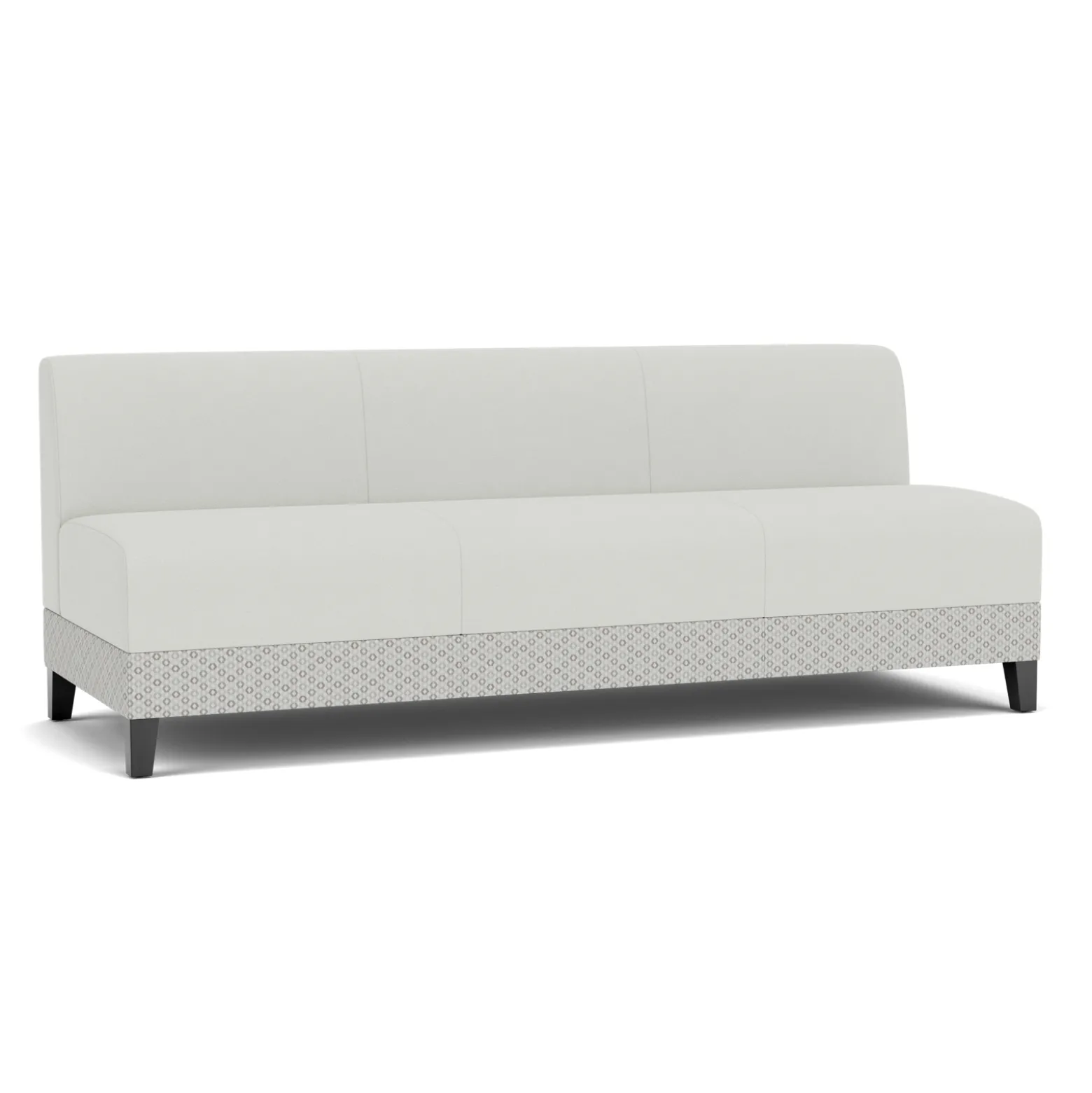 Social Armless Sofa in Premium Upholstery