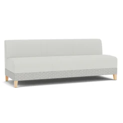 Social Armless Sofa in Premium Upholstery