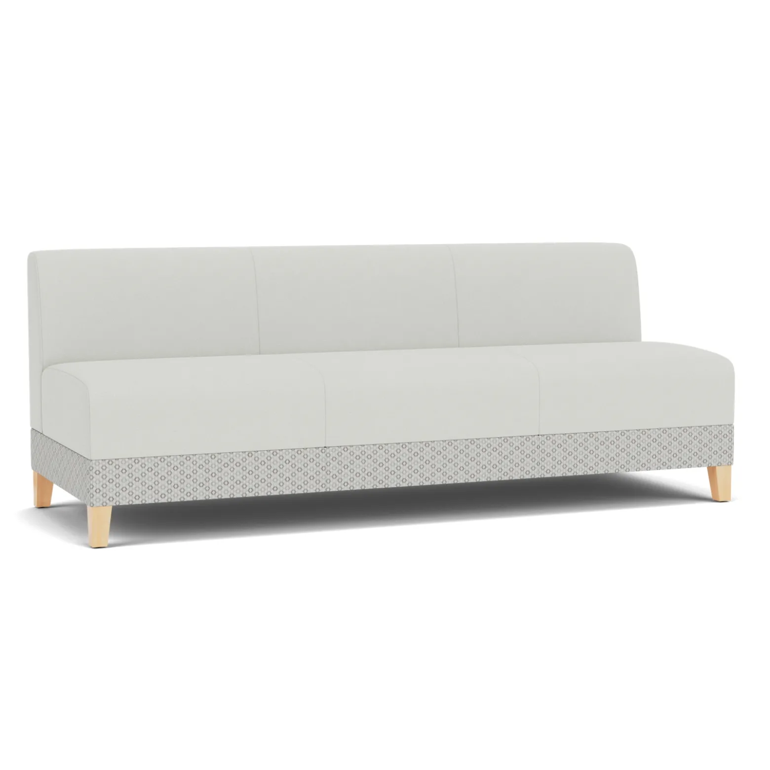 Social Armless Sofa in Premium Upholstery