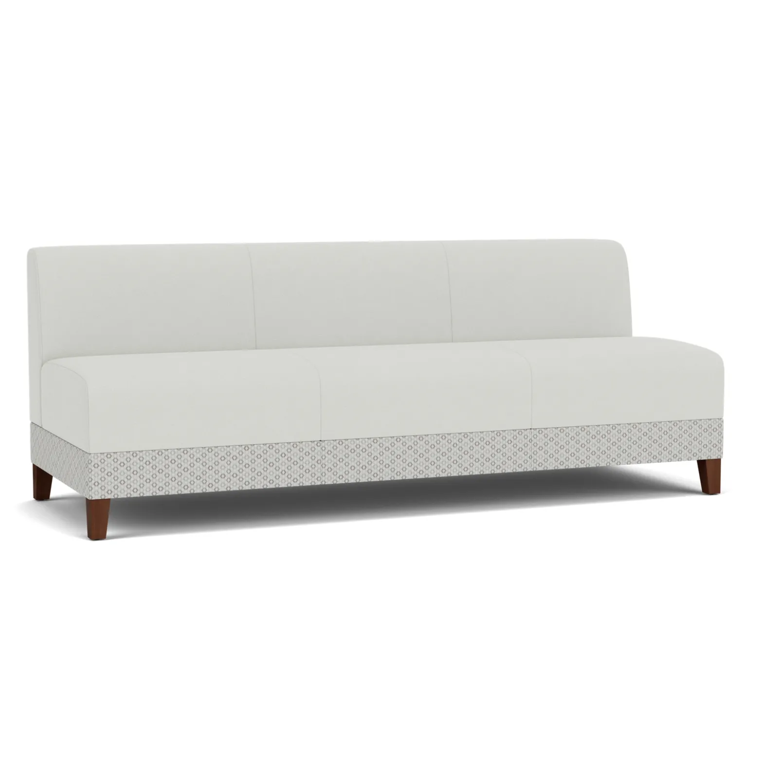 Social Armless Sofa in Premium Upholstery