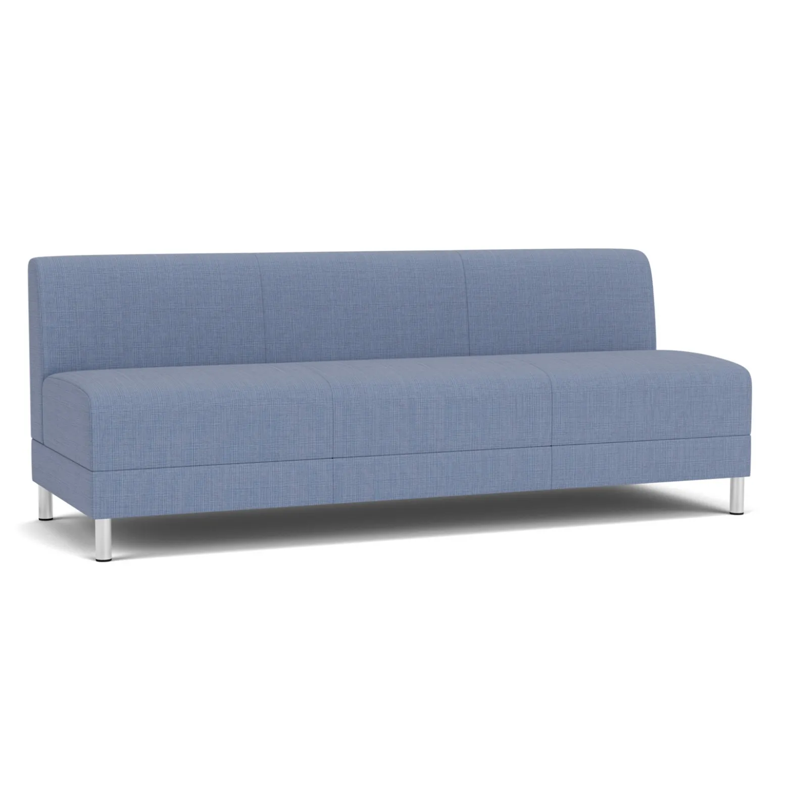 Social Armless Sofa in Premium Upholstery