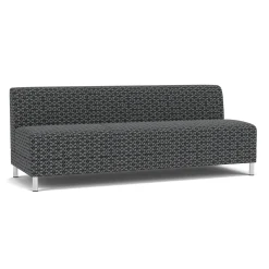 Social Armless Sofa in Premium Upholstery