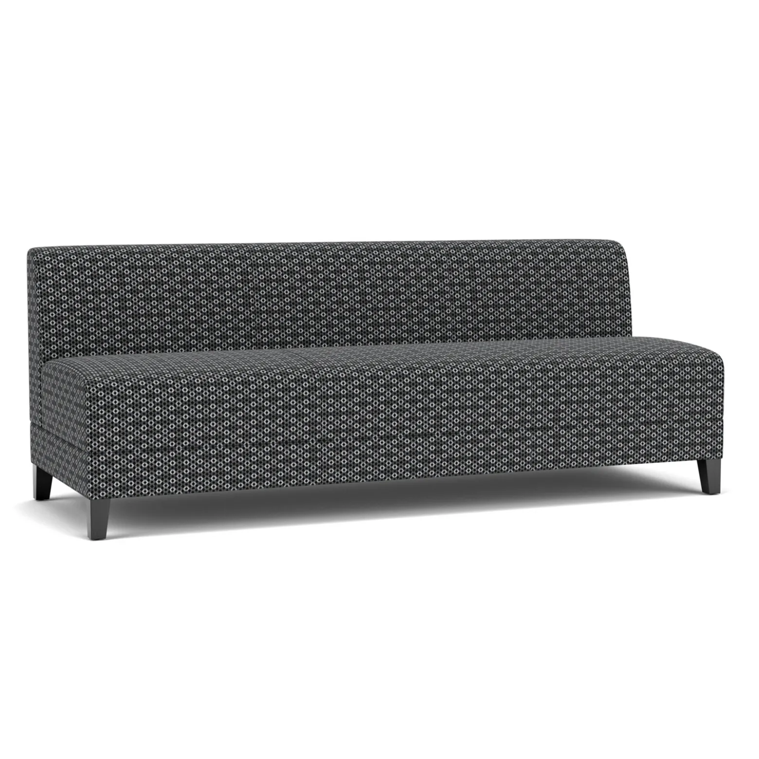 Social Armless Sofa in Premium Upholstery