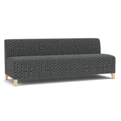 Social Armless Sofa in Premium Upholstery