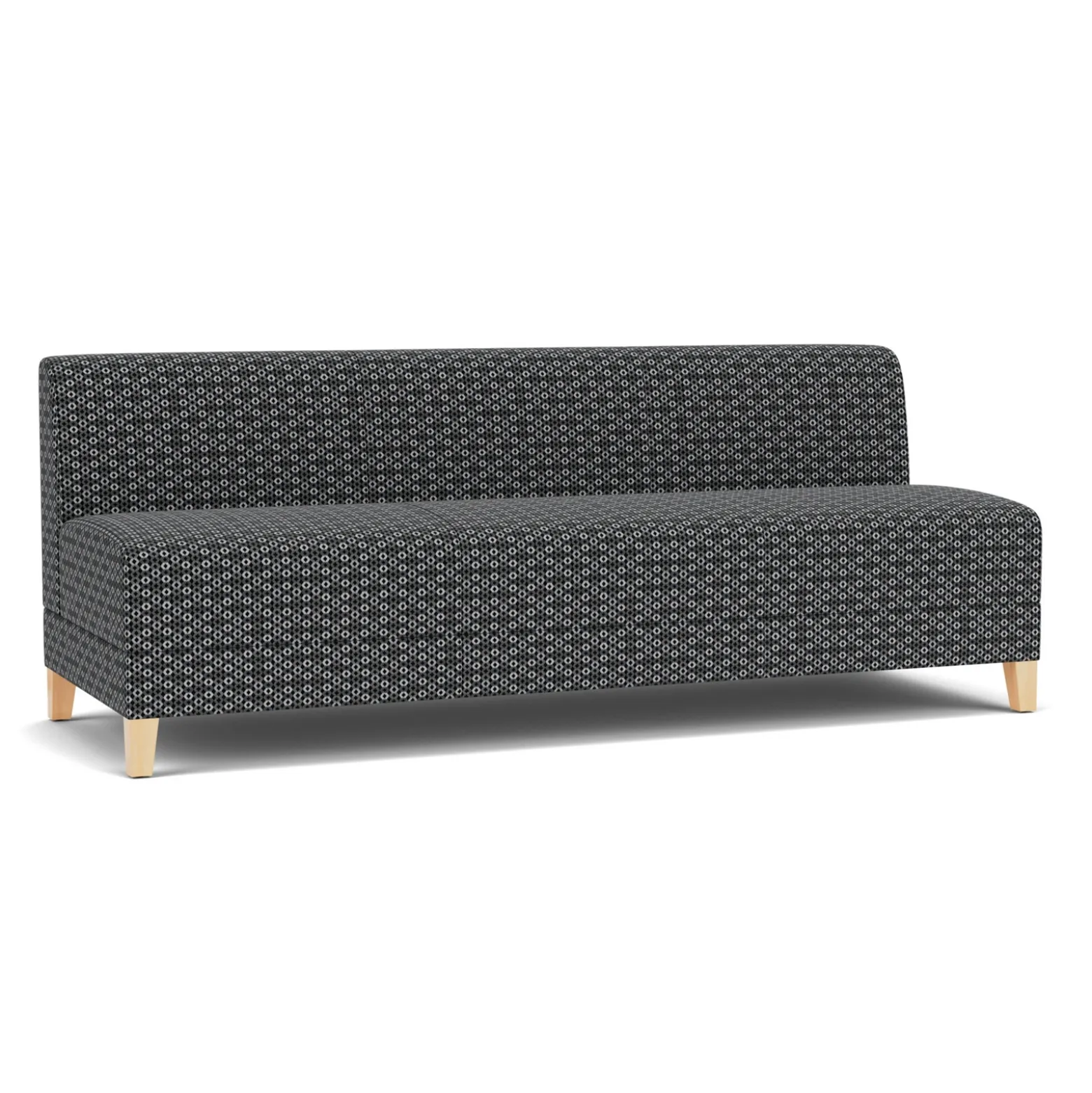 Social Armless Sofa in Premium Upholstery