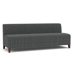 Social Armless Sofa in Premium Upholstery