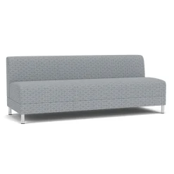 Social Armless Sofa in Premium Upholstery
