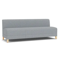 Social Armless Sofa in Premium Upholstery