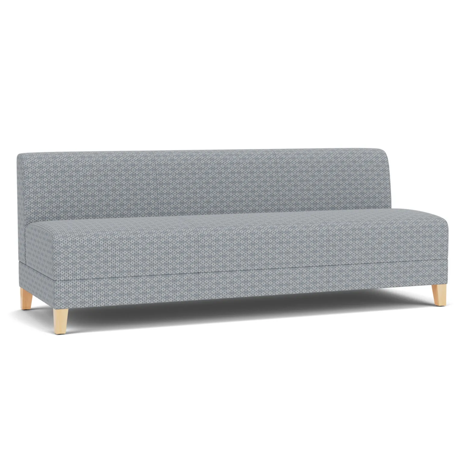 Social Armless Sofa in Premium Upholstery