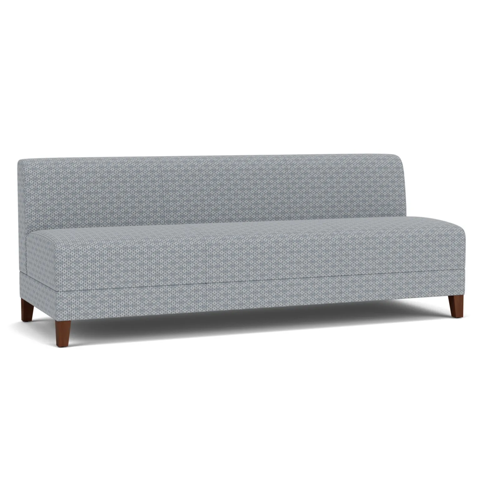 Social Armless Sofa in Premium Upholstery