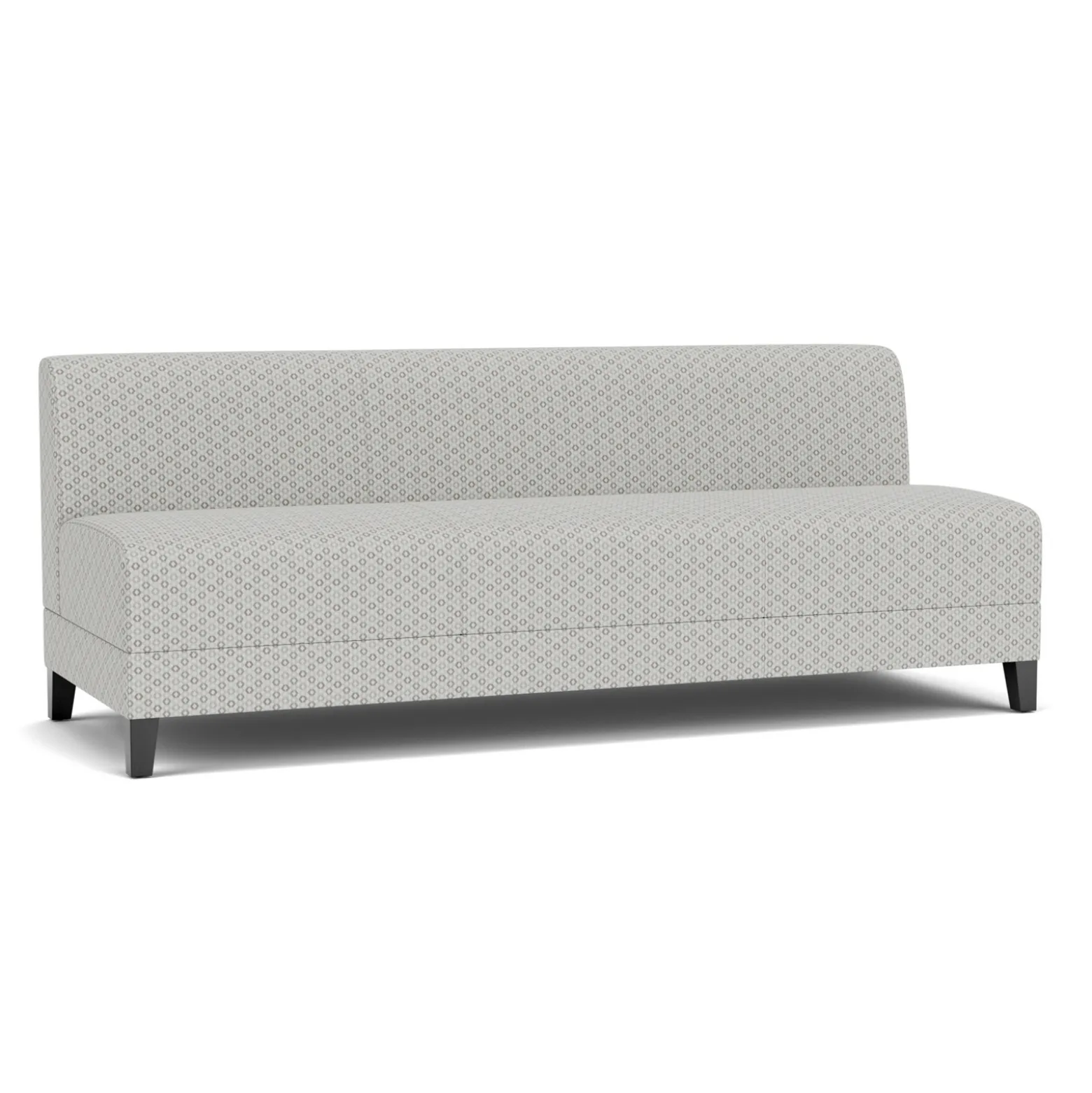 Social Armless Sofa in Premium Upholstery