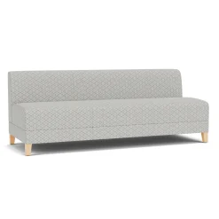 Social Armless Sofa in Premium Upholstery