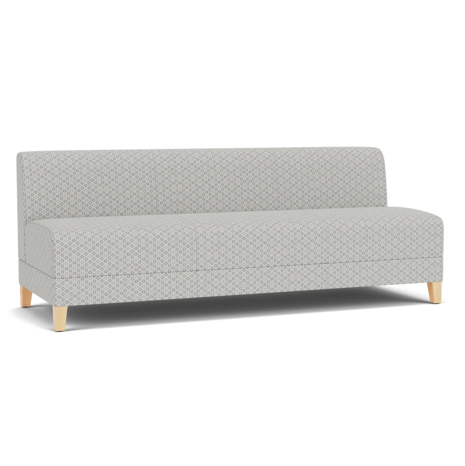 Social Armless Sofa in Premium Upholstery
