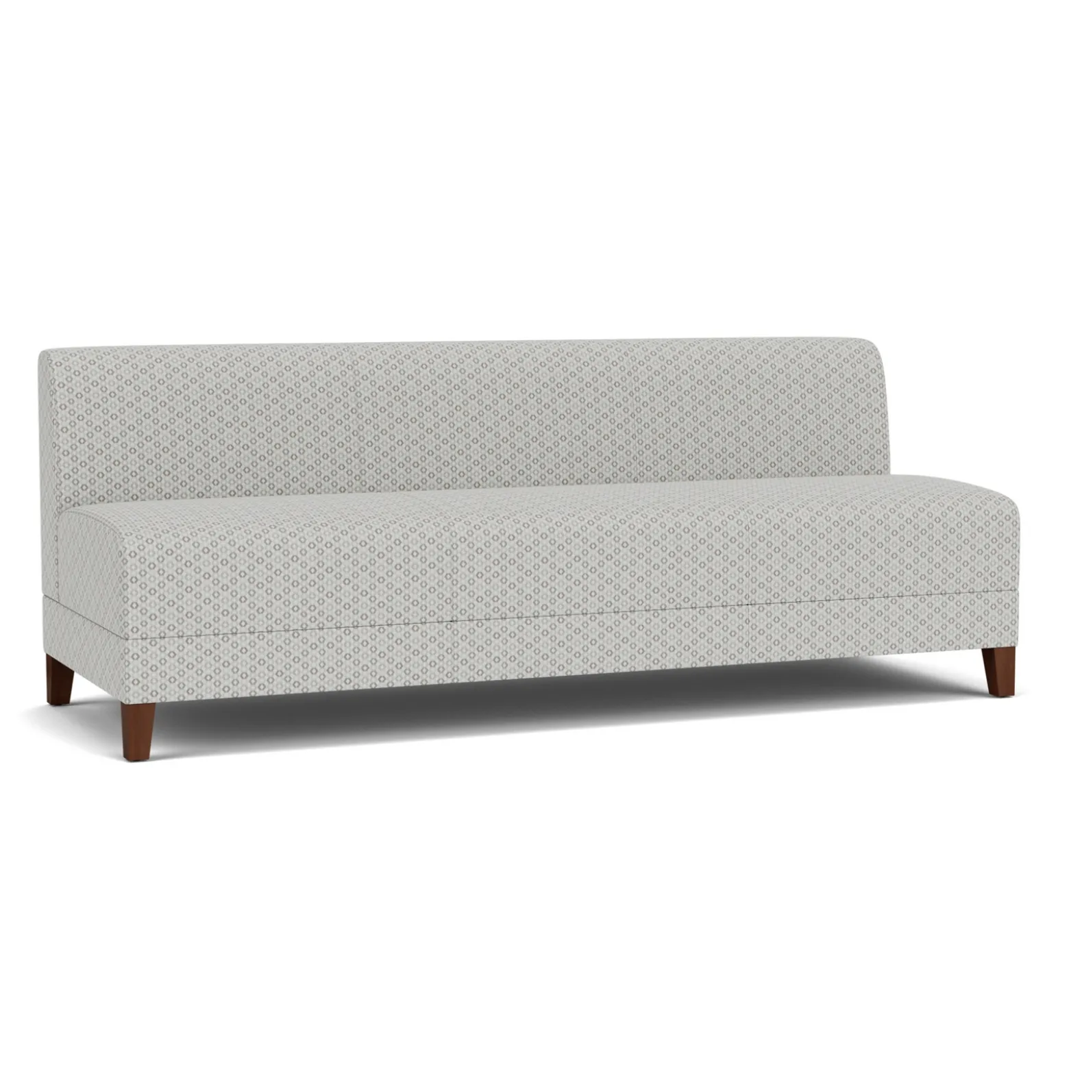 Social Armless Sofa in Premium Upholstery