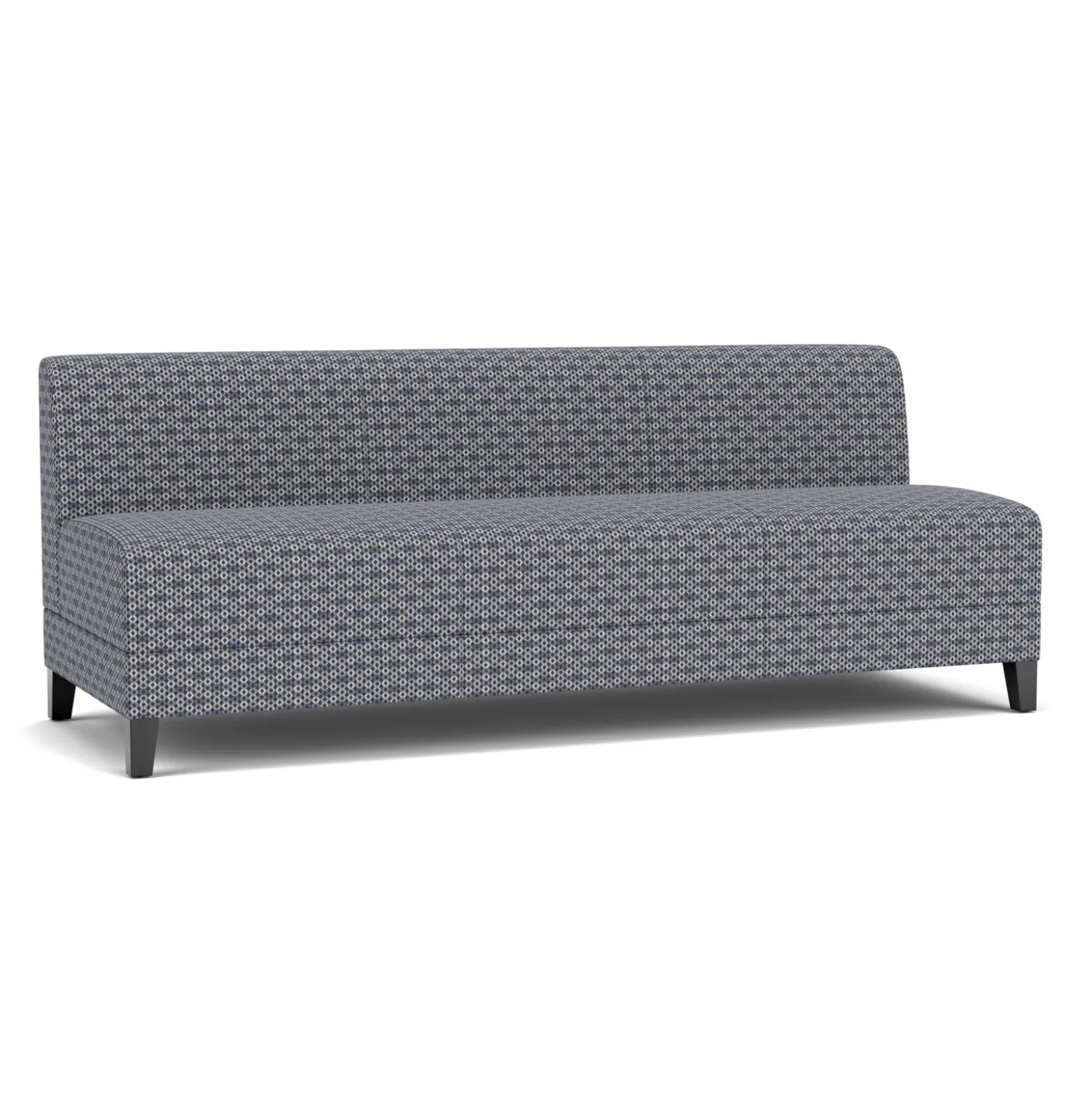 Social Armless Sofa in Premium Upholstery