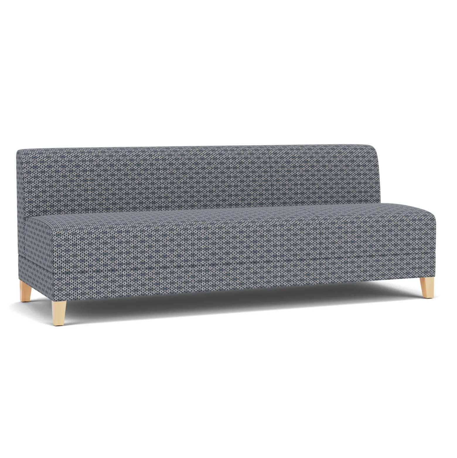 Social Armless Sofa in Premium Upholstery