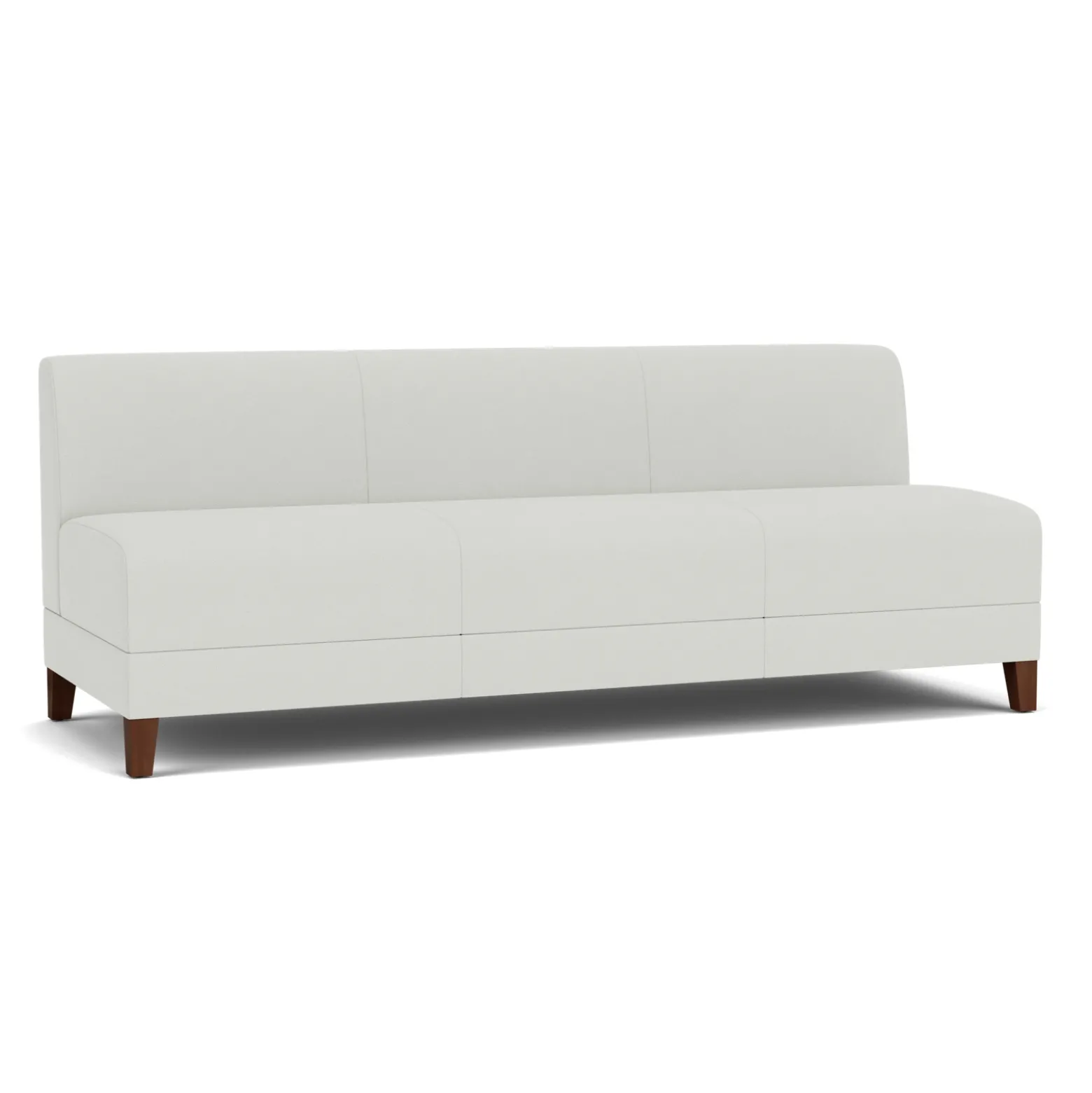 Social Armless Sofa in Standard Upholstery
