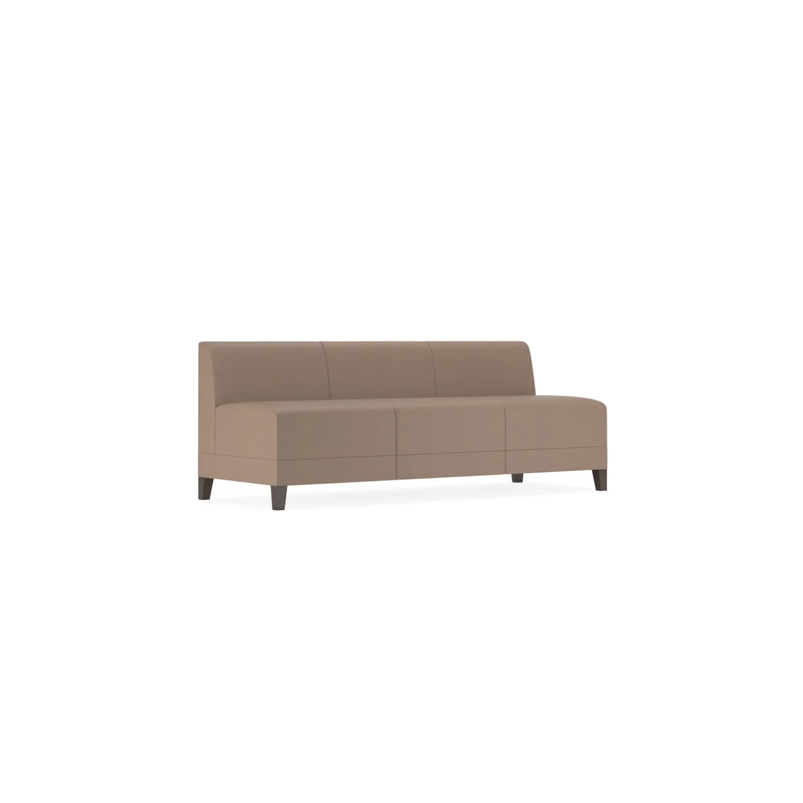 Social Armless Sofa in Standard Upholstery