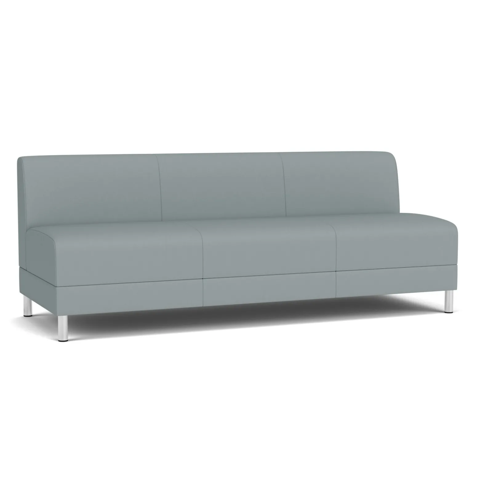 Social Armless Sofa in Standard Upholstery