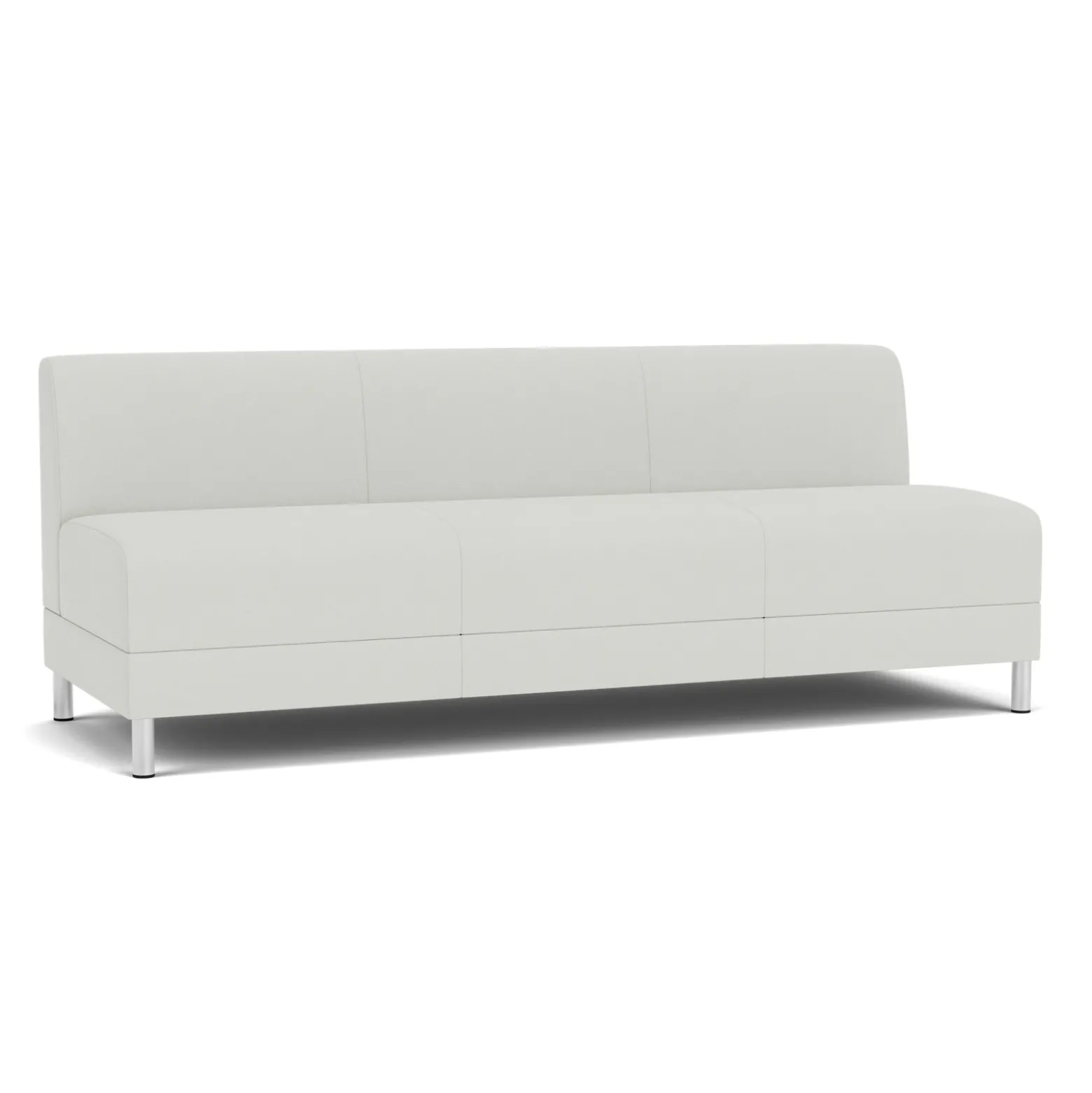 Social Armless Sofa in Standard Upholstery