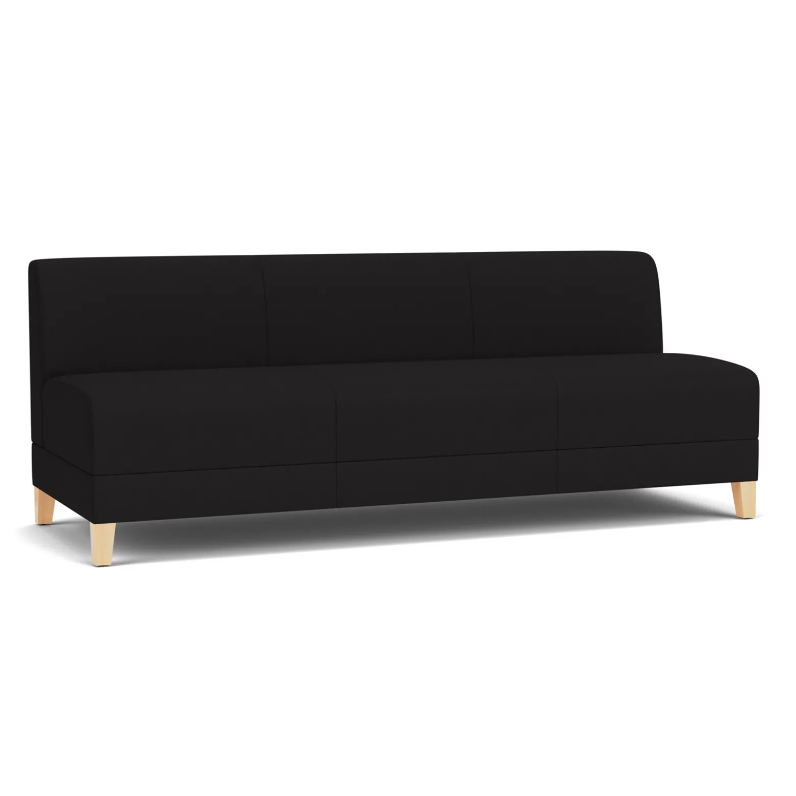 Social Armless Sofa in Standard Upholstery